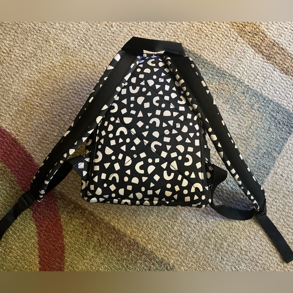 Dagne Dover Black and Beige Mini Back Pack - Picture 3 of 10